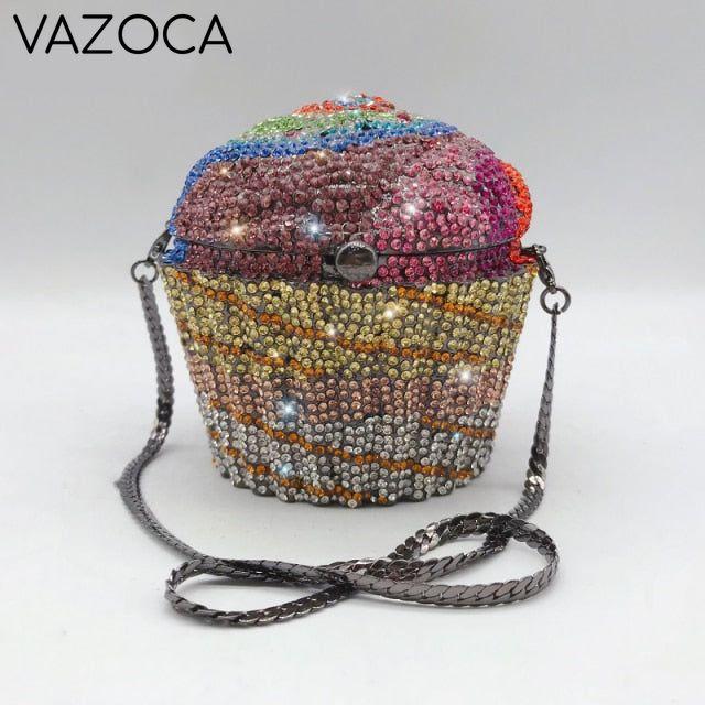 Cakey Diamond Clutch Bag B