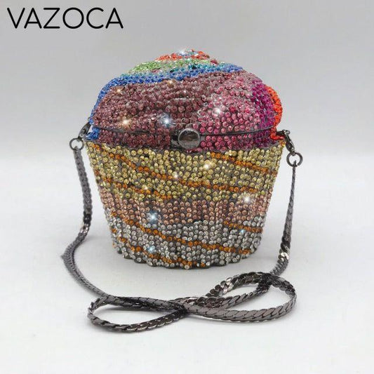 Cakey Diamond Clutch Bag