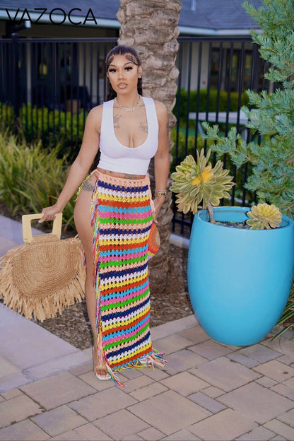 Cancun Vibe Crochet Skirt