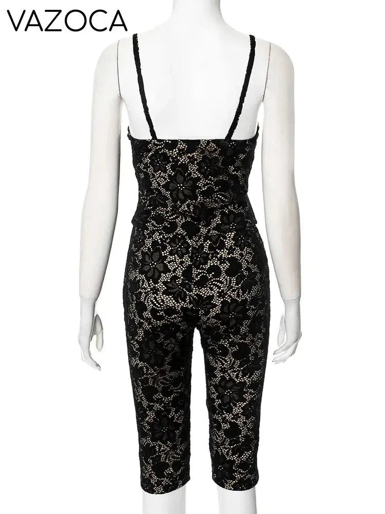 Carolyn Mesh Pants Set