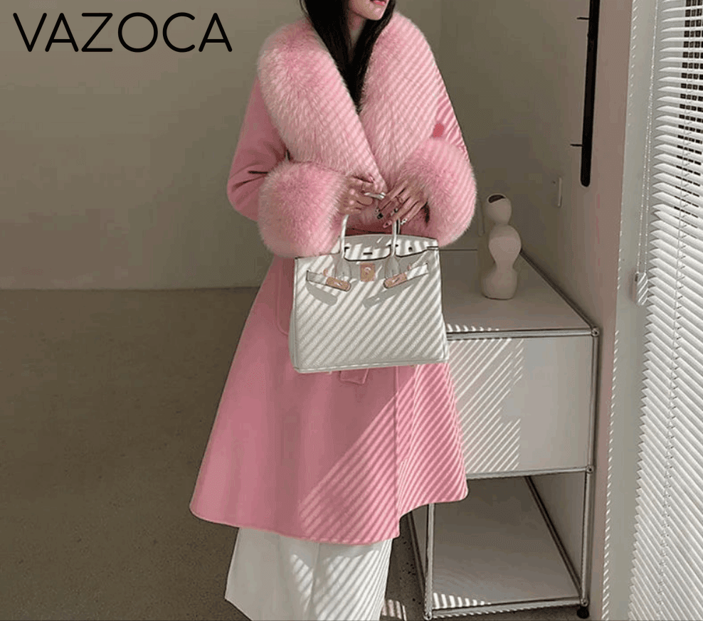 Cashmere Fox Fur Luxury Overcoat
