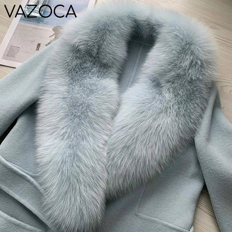 Cashmere Fox Fur Luxury Overcoat