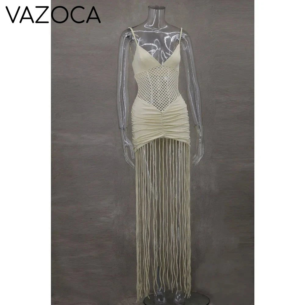 Cassandra Tassel Maxi Dress