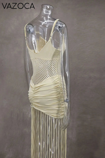 Cassandra Tassel Maxi Dress
