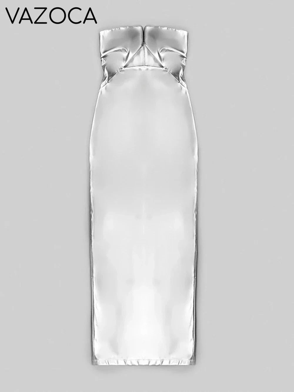 Celebrity Leather Maxi Dress