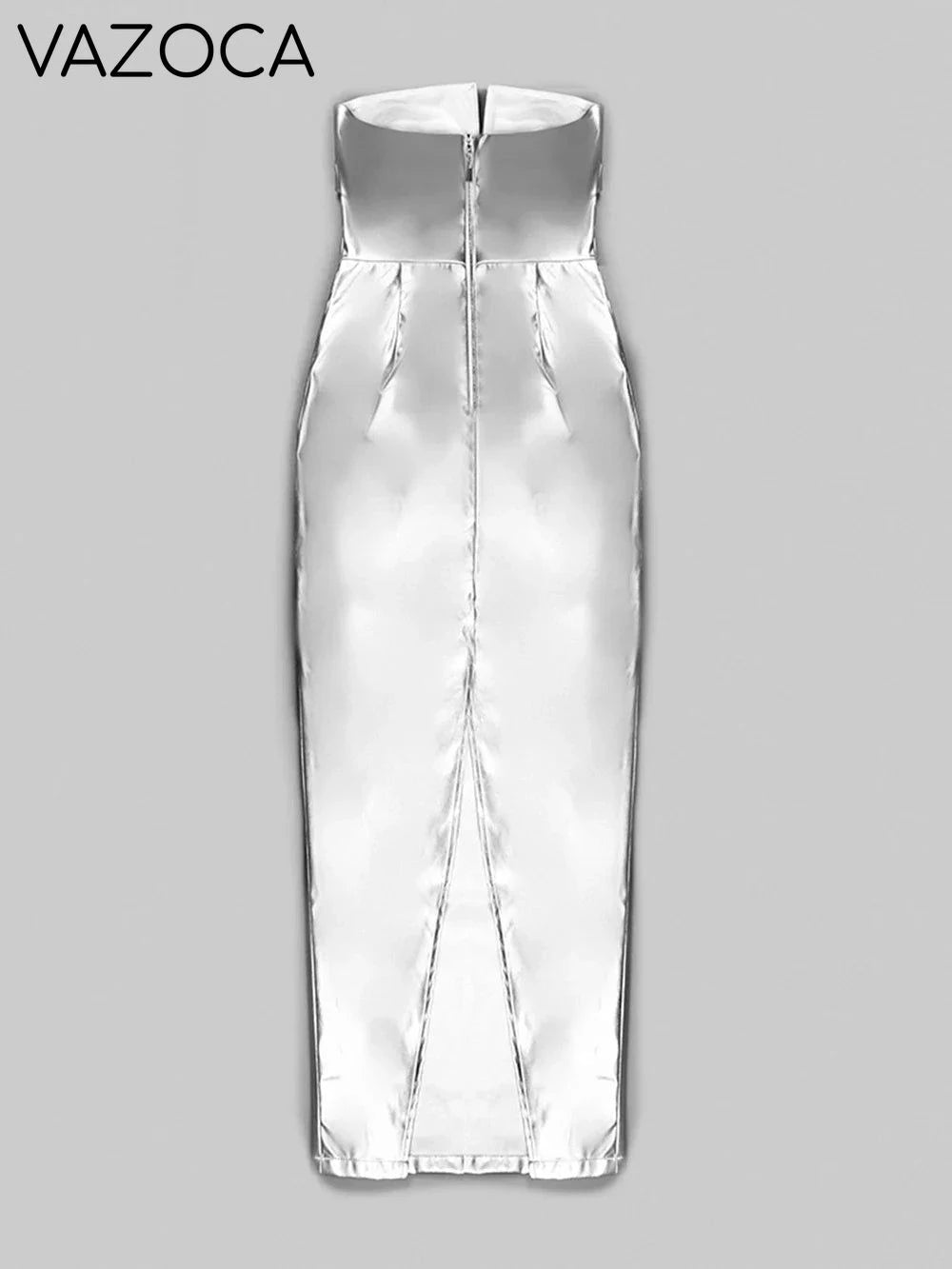 Celebrity Leather Maxi Dress