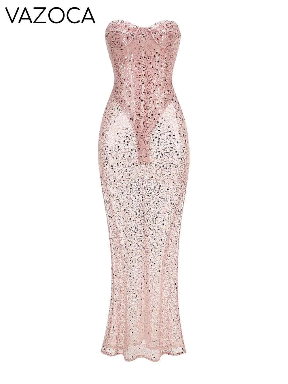 Celebrity Party Sequin Dress