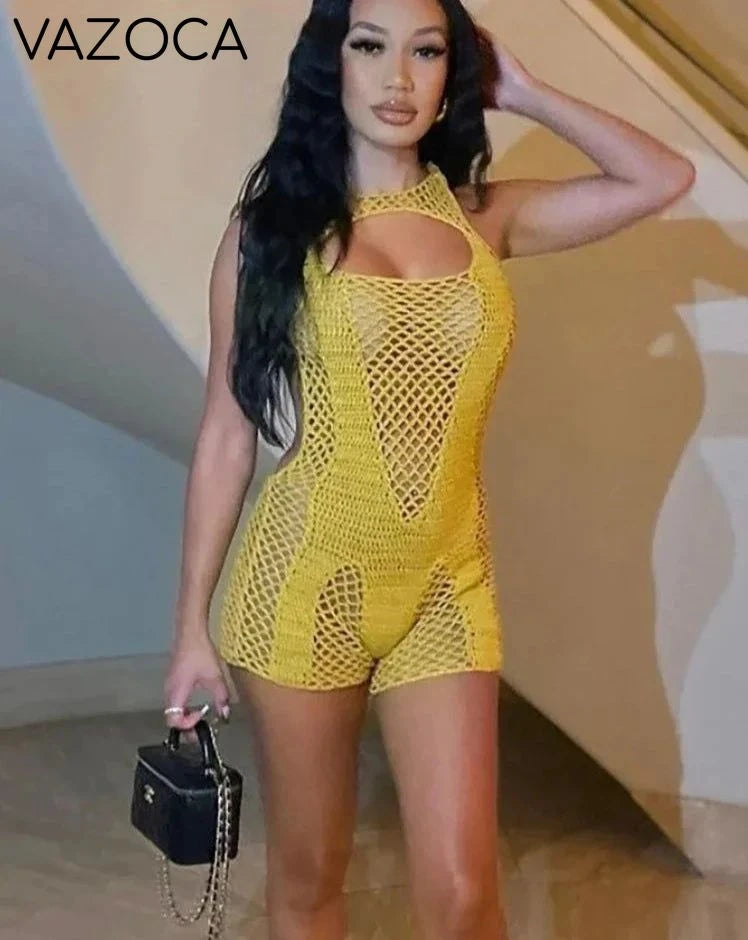 Charline Crochet Romper