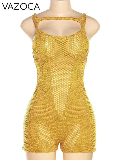 Charline Crochet Romper