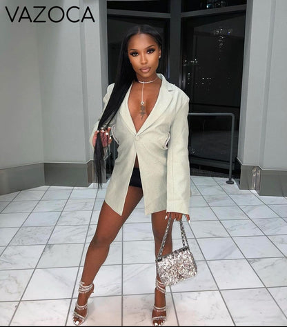Cherry On Top Backless Diamond Blazer