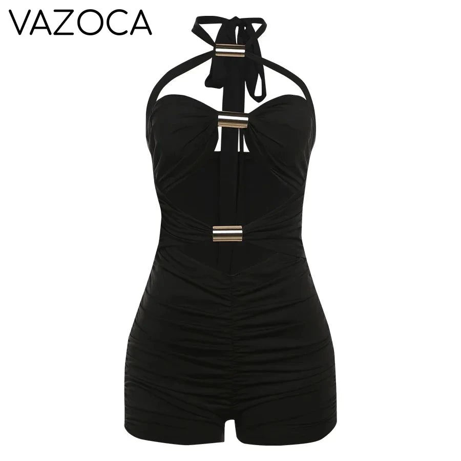Chic Buckle Romper
