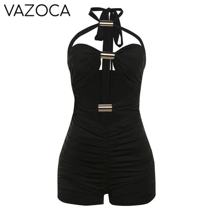 Chic Buckle Romper