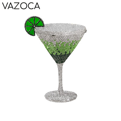 Cocktail Diamond Goblet Clutch Bag