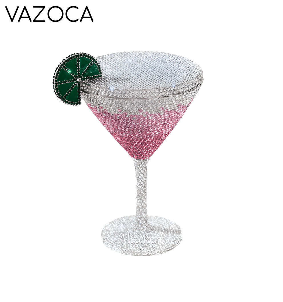 Cocktail Diamond Goblet Clutch Bag