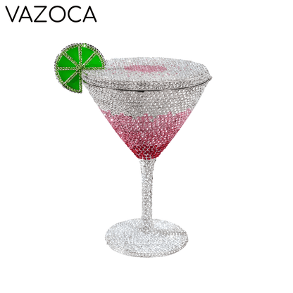 Cocktail Diamond Goblet Clutch Bag