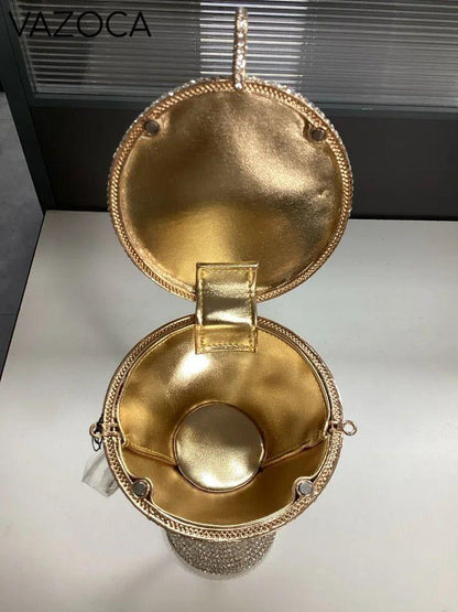 Cocktail Diamond Goblet Clutch Bag