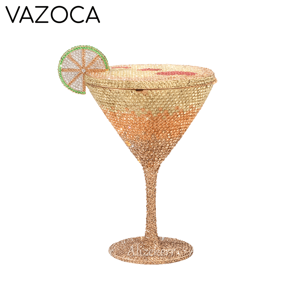 Cocktail Diamond Goblet Clutch Bag