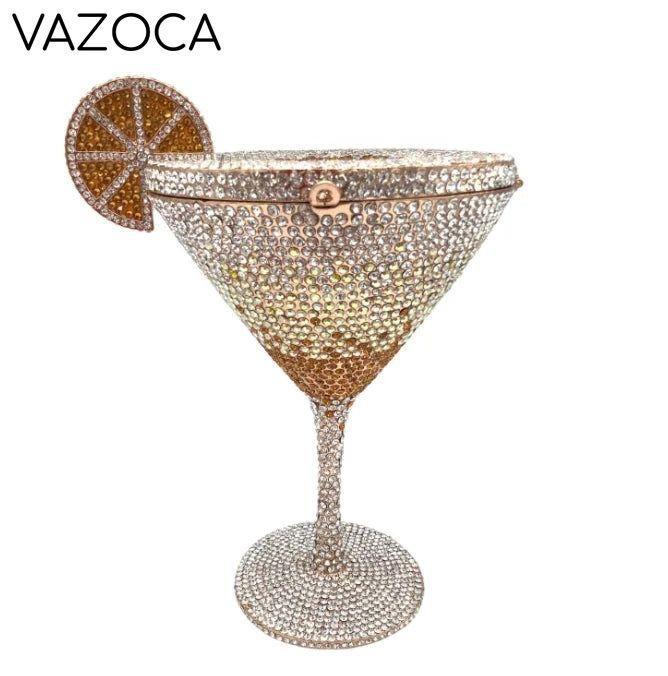 Cocktail Diamond Goblet Clutch Bag
