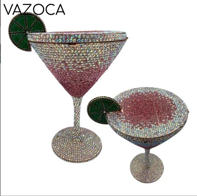 Cocktail Diamond Goblet Clutch Bag