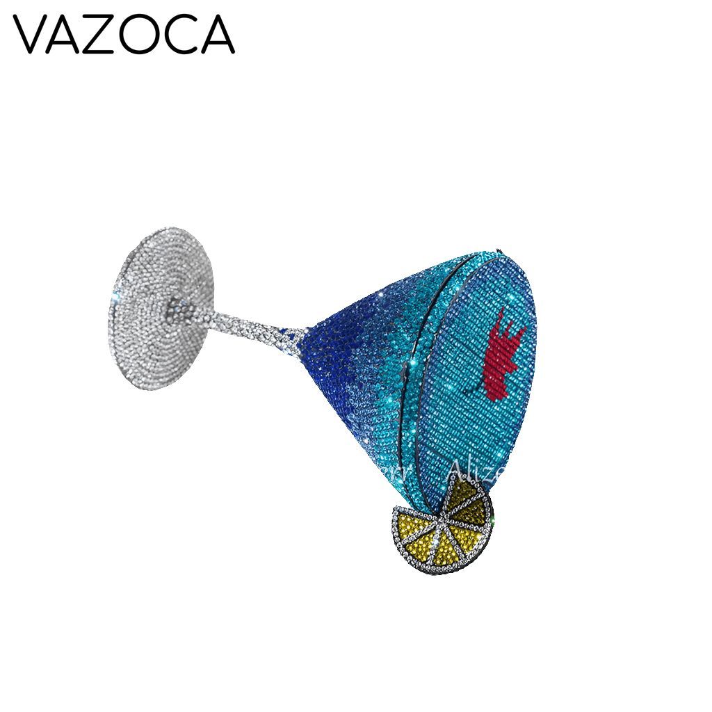 Cocktail Diamond Goblet Clutch Bag