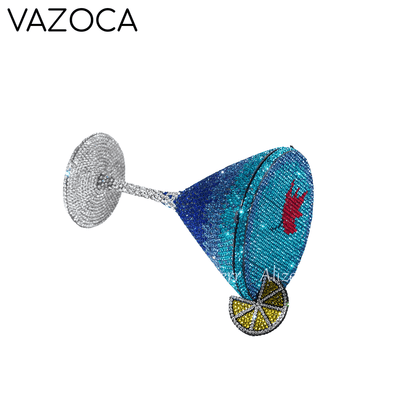 Cocktail Diamond Goblet Clutch Bag