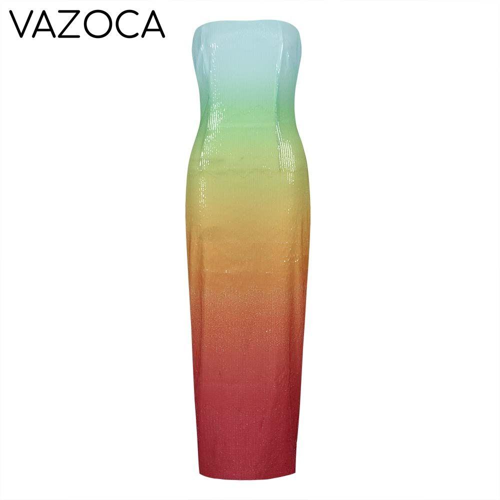Cocktail Sequins Gradient Dress multi