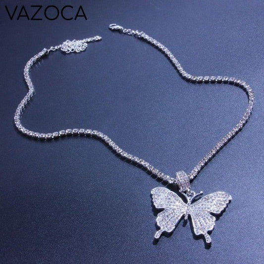 Crystal Butterfly Necklace
