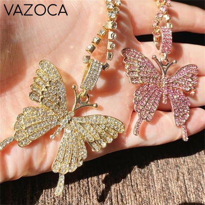 Crystal Butterfly Necklace