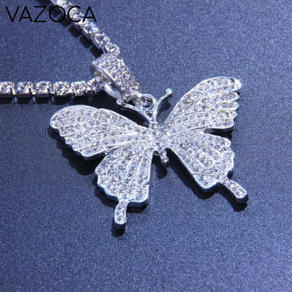 Crystal Butterfly Necklace