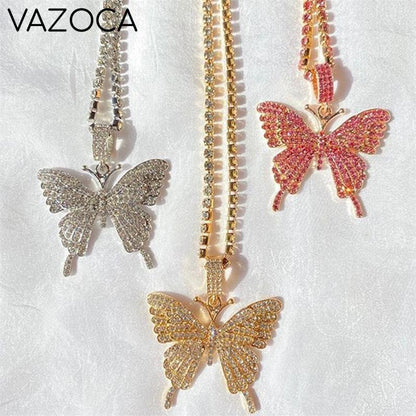 Crystal Butterfly Necklace