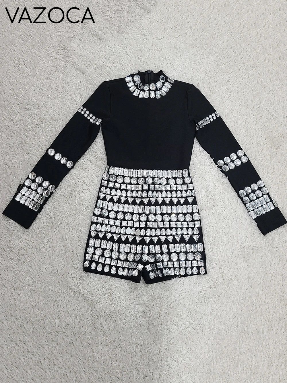 Crystal Diamond Bandage Romper