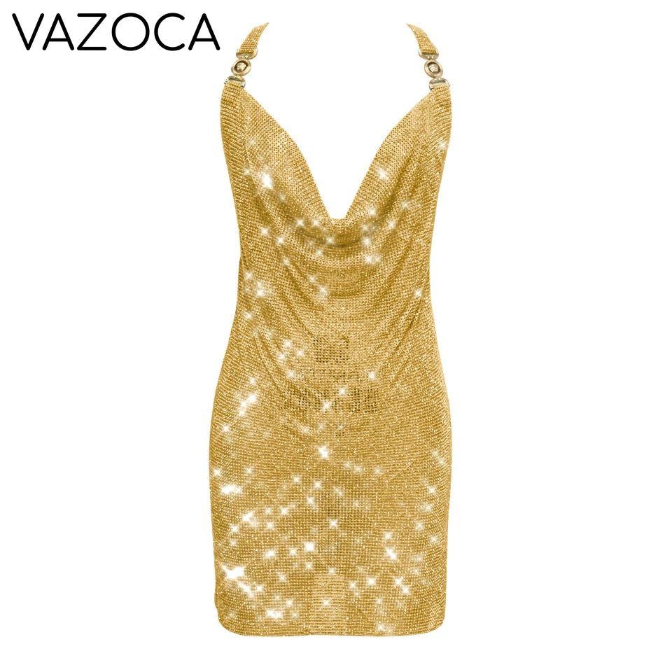 Crystal Mesh Rhinestones Mini Dress