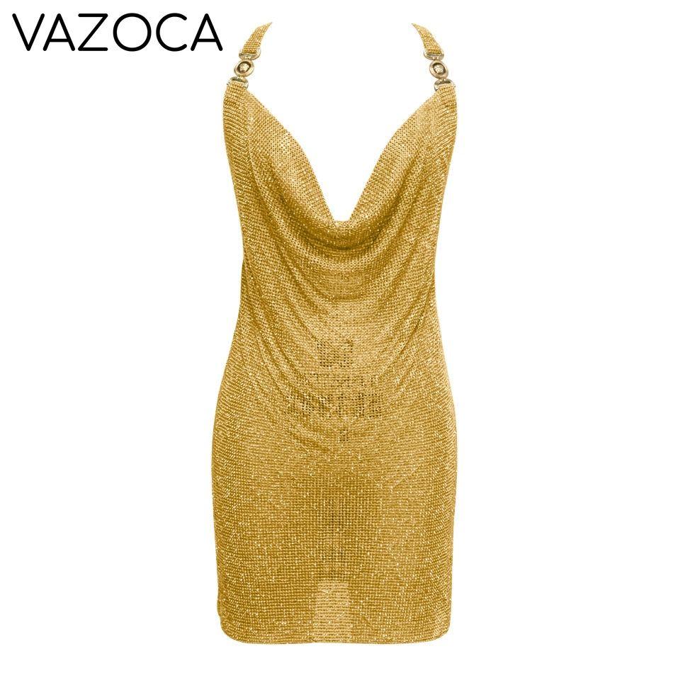 Crystal Mesh Rhinestones Mini Dress