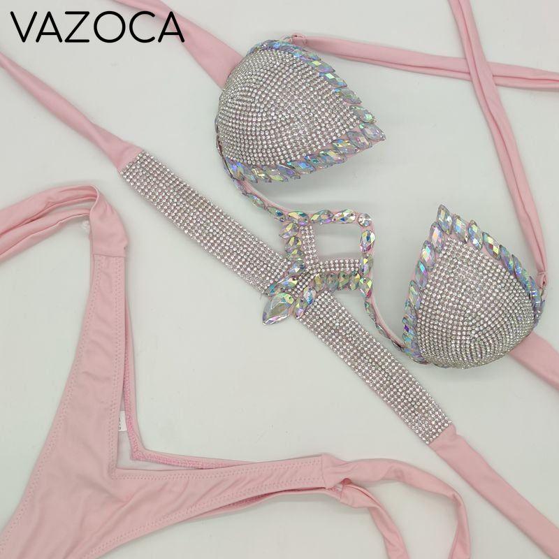 Crystal Stone Bikini Set