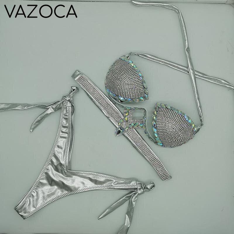 Crystal Stone Bikini Set