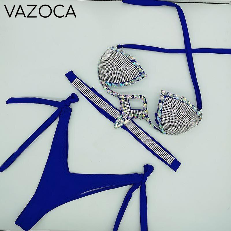 Crystal Stone Bikini Set