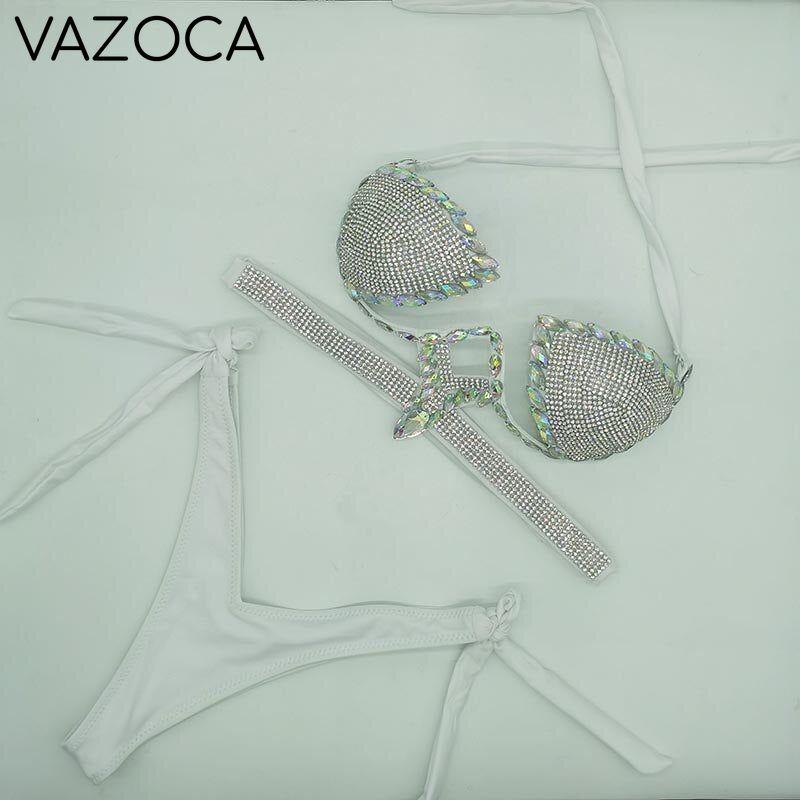 Crystal Stone Bikini Set