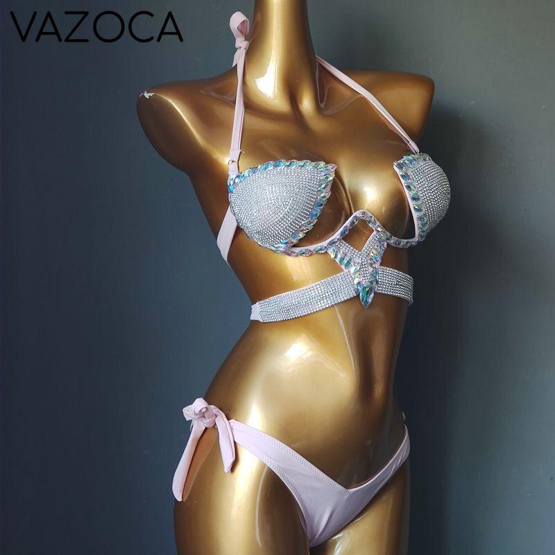 Crystal Stone Bikini Set
