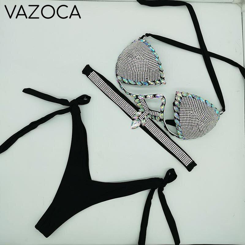 Crystal Stone Bikini Set
