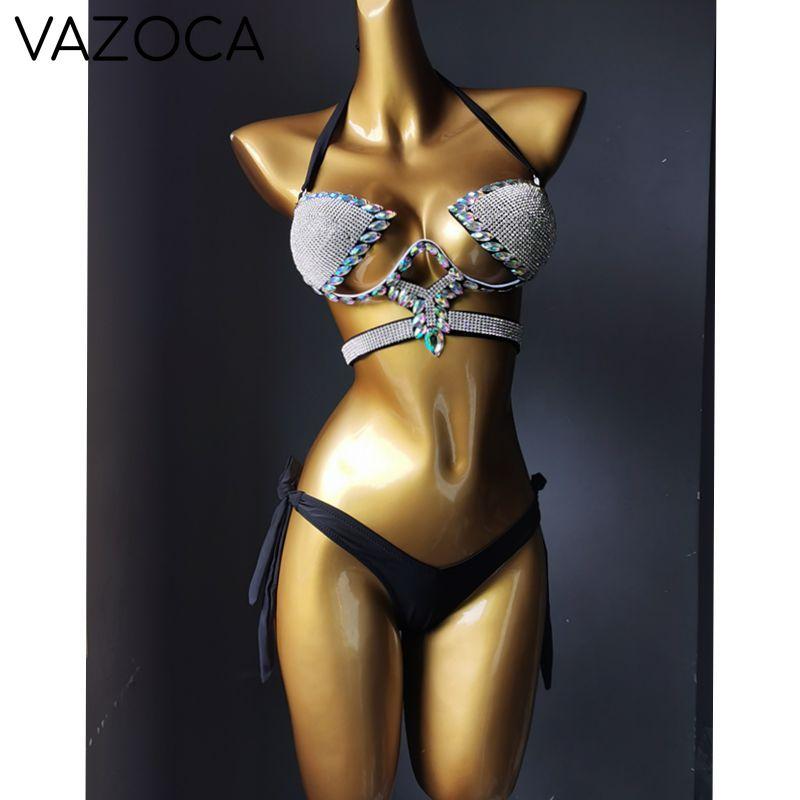 Crystal Stone Bikini Set