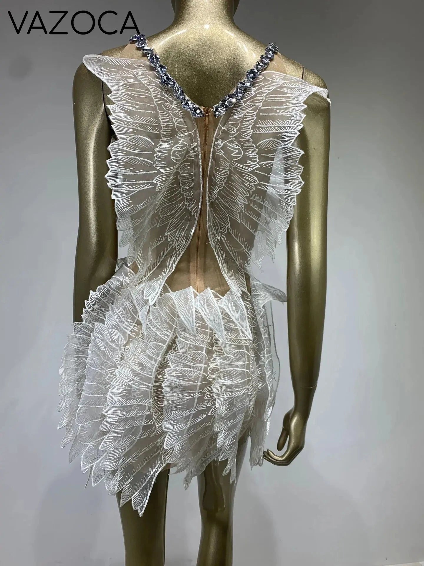 Crystal Swan Mini Dress