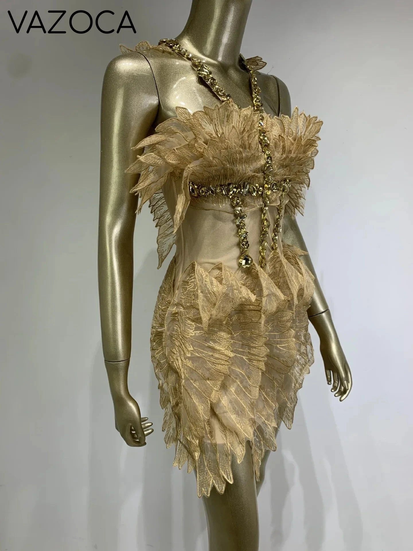 Crystal Swan Mini Dress