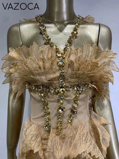Crystal Swan Mini Dress