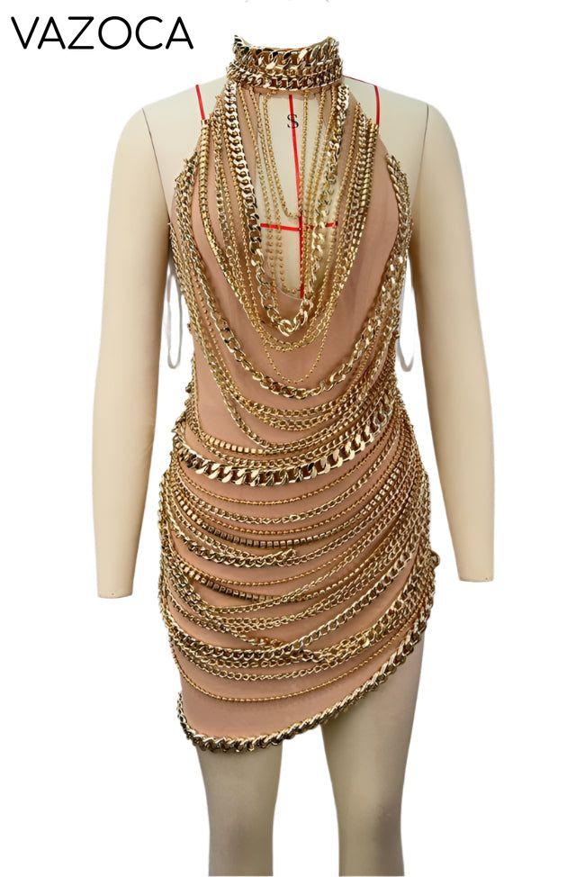 Cuban Link Mesh Dress