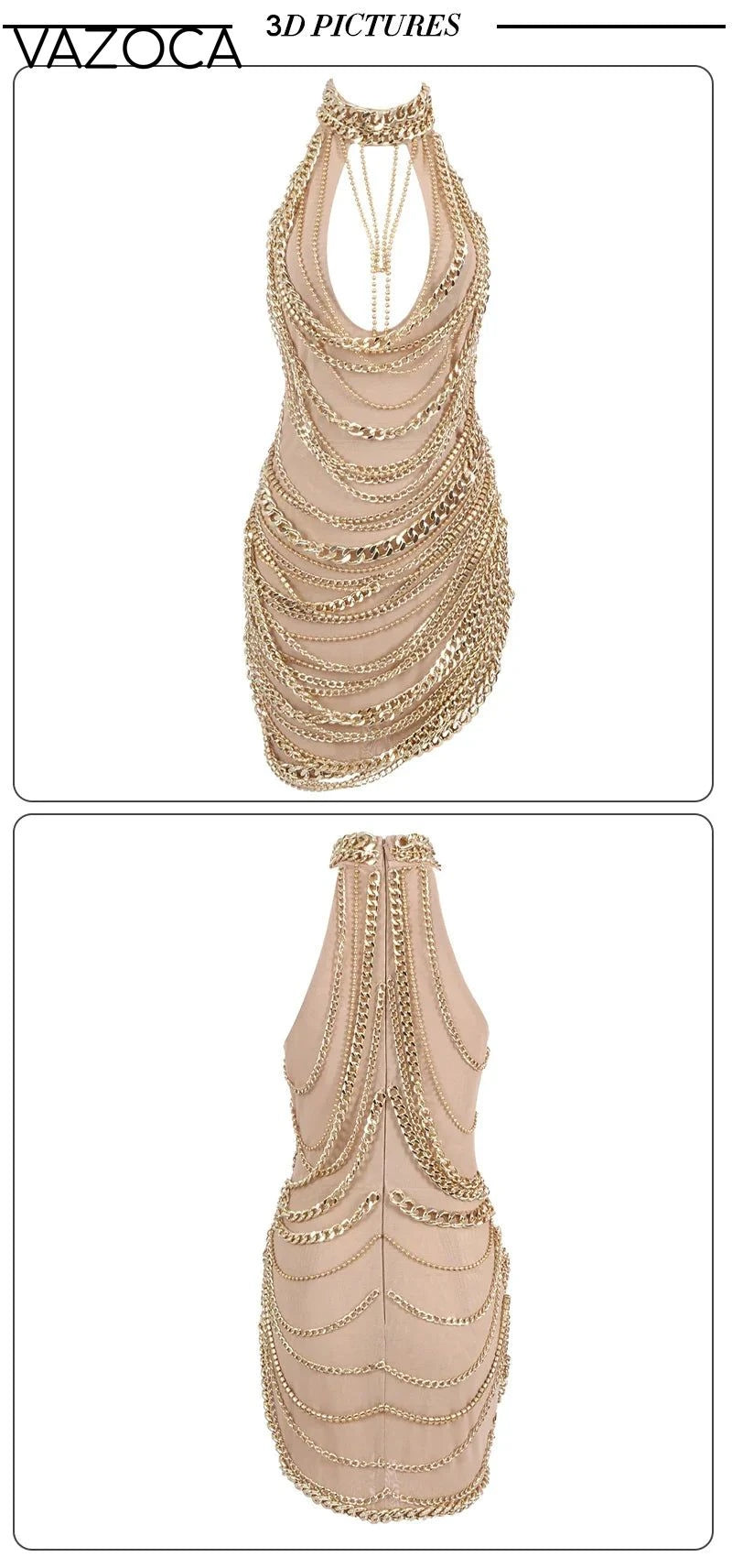 Cuban Link Mesh Dress