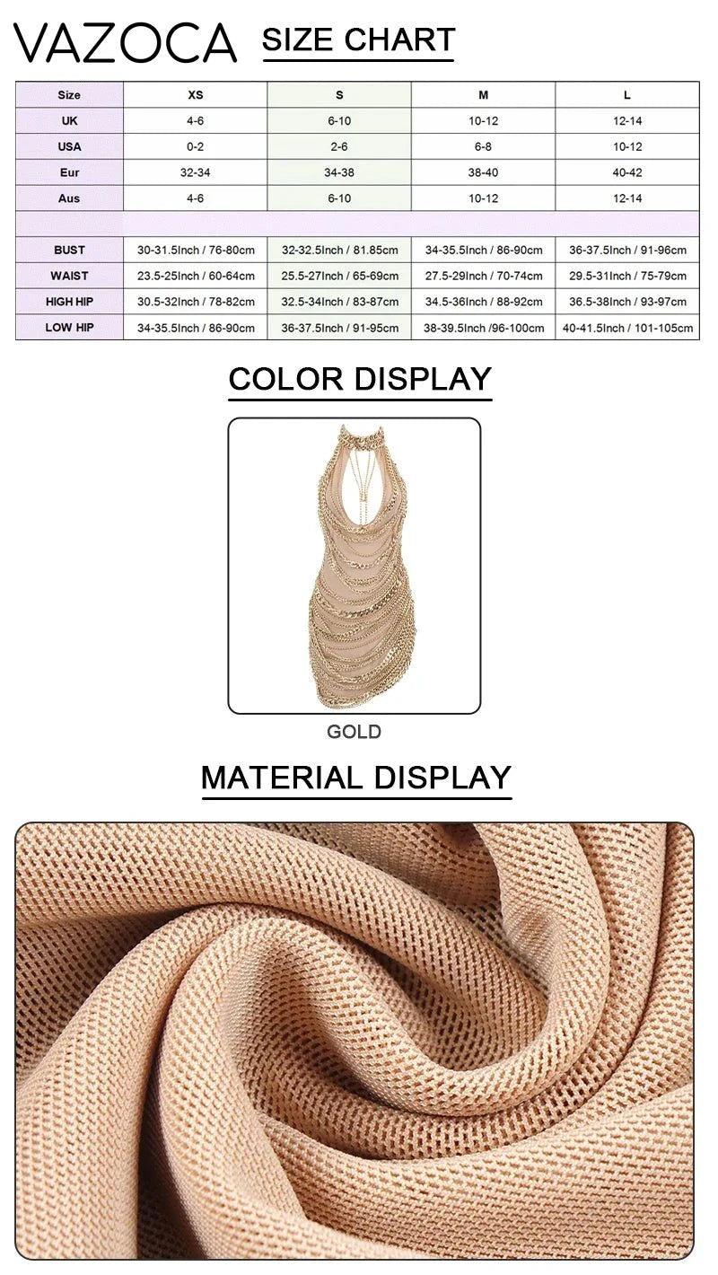 Cuban Link Mesh Dress