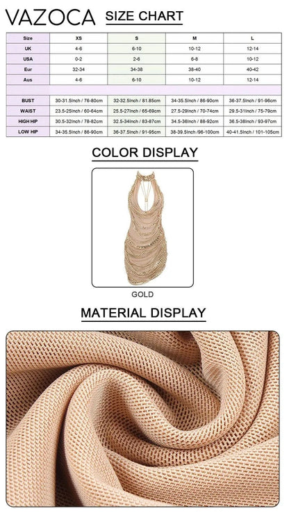 Cuban Link Mesh Dress