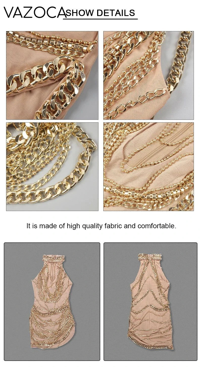 Cuban Link Mesh Dress