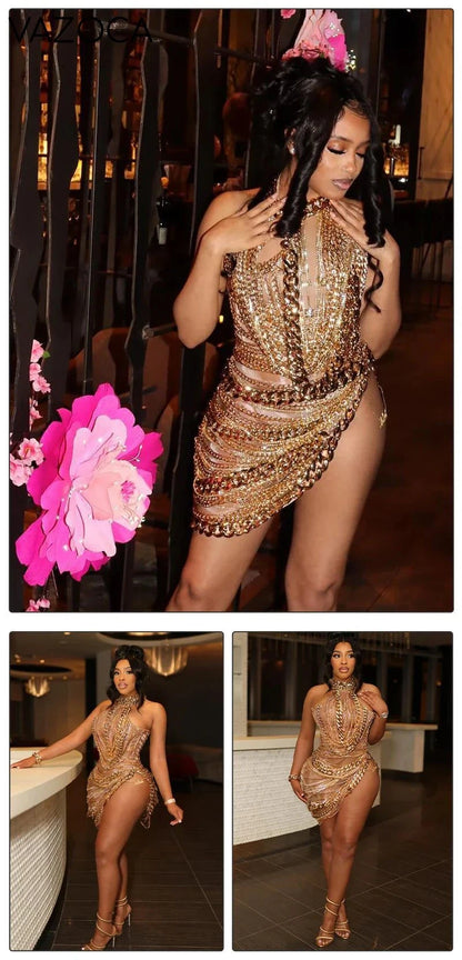 Cuban Link Mesh Dress