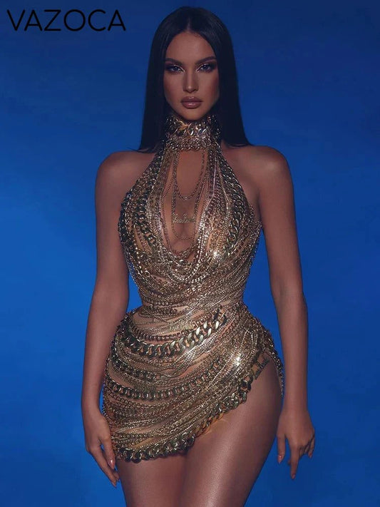 Cuban Link Mesh Dress